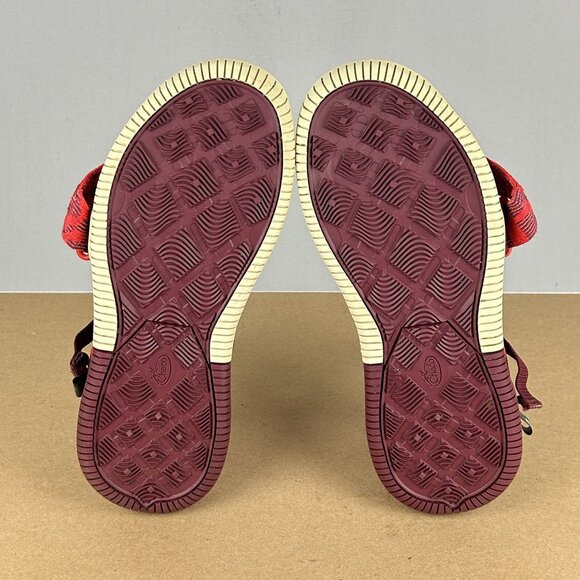 Chaco Confluence Grenadine Sandals Womens 10 Red Maroon Burgundy Hiking - Picture 7 of 11